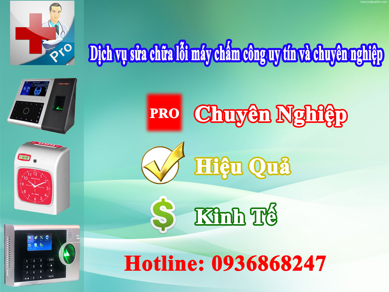 Dịch vụ sửa chữa lỗi máy chấm công uy tín và chuyên nghiệp